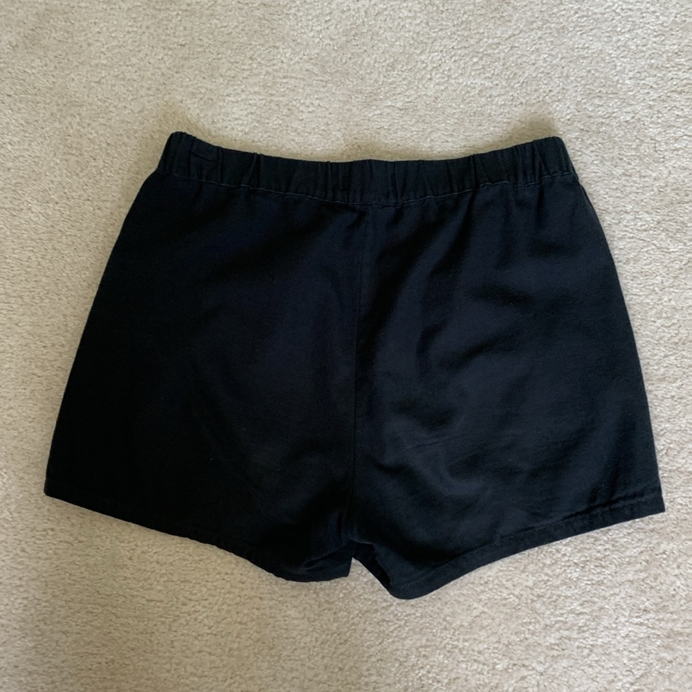 Madewell Pull On Elastic Waist Shorts Black Size Small - Picture 3 of 6